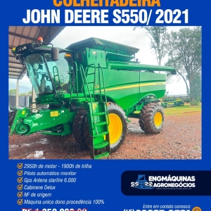 Jhon deere S550 ano 2021